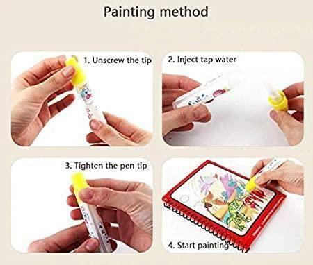 Reusable Water Drawing Book with Magic Pen