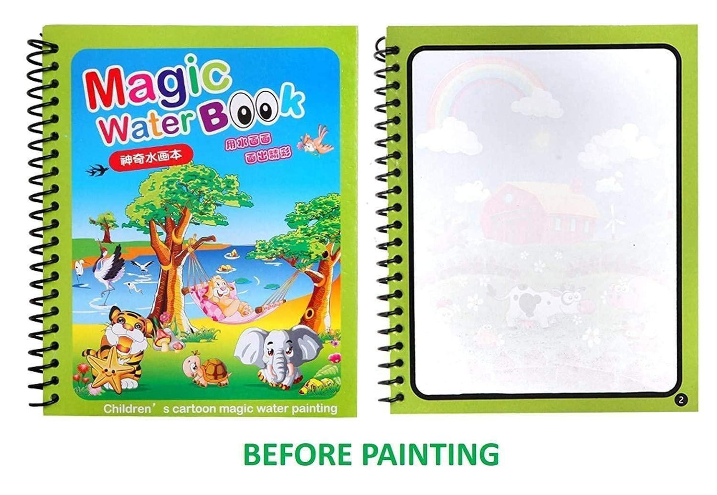 Reusable Water Drawing Book with Magic Pen