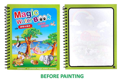 Reusable Water Drawing Book with Magic Pen